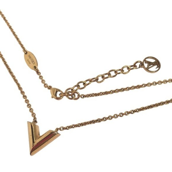 LOUIS VUITTON Gold Necklace - Picture 1 of 7